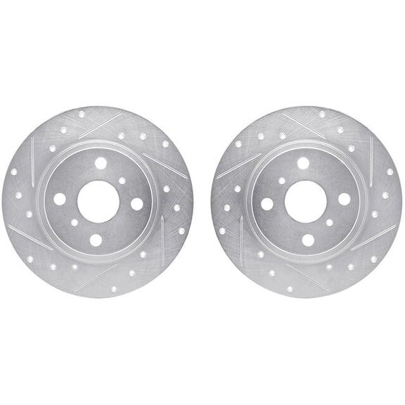Rear Brake Rotor Set - Compatible with 1987 - 1989 Toyota MR2 1988
