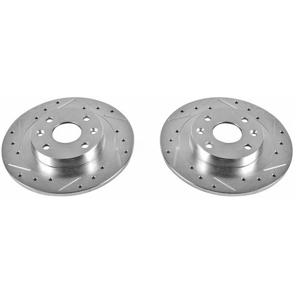 Rear Brake Rotor Set - Compatible with 1991 - 2003 Ford Escort 1992 1993 1994 1995 1996 1997 1998 1999 2000 2001 2002
