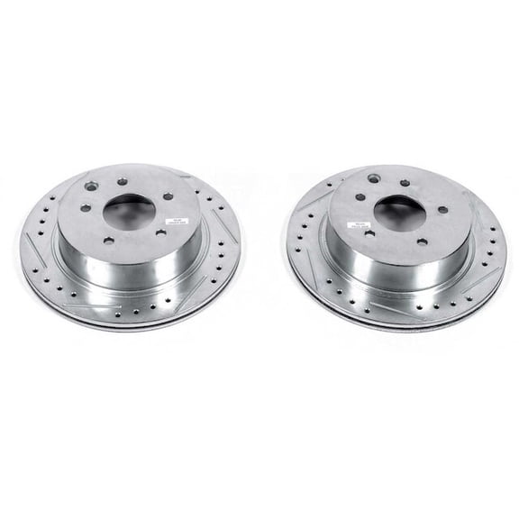 Rear Brake Rotor Set - Compatible with 1997 - 2001 INFINITI Q45 1998 1999 2000
