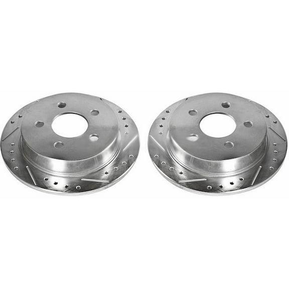 Rear Brake Rotor Set - Compatible with 1999 - 2004 Oldsmobile Alero 2000 2001 2002 2003