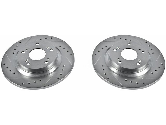 Rear Brake Rotor Set - Compatible with 2000 - 2009 Honda S2000 2001 ...