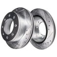 thumbnail image 1 of Rear Brake Rotor Set - Compatible with 2001 - 2006 Chevy Silverado 2500 HD 2002 2003 2004 2005, 1 of 2