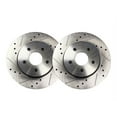 thumbnail image 1 of Rear Brake Rotor Set - Compatible with 2004 - 2007 Toyota Highlander 2005 2006, 1 of 2