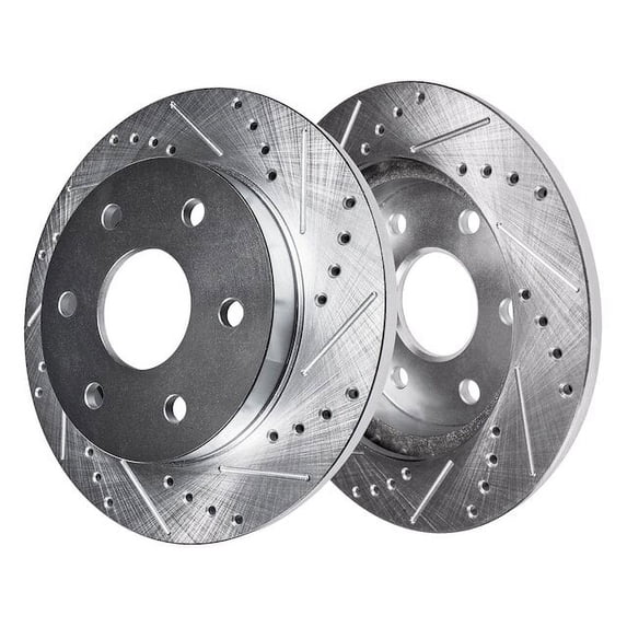 Rear Brake Rotor Set - Compatible with 2004 - 2015 Nissan Titan 2005 2006 2007 2008 2009 2010 2011 2012 2013 2014