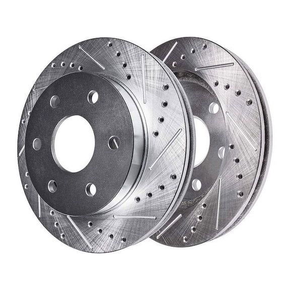 Rear Brake Rotor Set - Compatible with 2005 - 2019 Nissan Frontier 2006 2007 2008 2009 2010 2011 2012 2013 2014 2015 2016 2017 2018