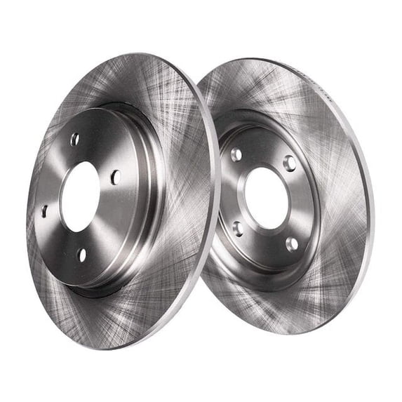 Rear Brake Rotor Set - Compatible with 2006 - 2007 Kia Rio