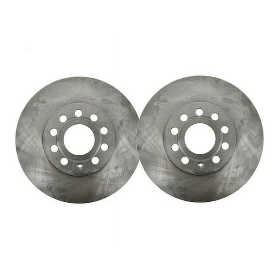 Rear Brake Rotor Set - Compatible with 2006 - 2008 Audi A3 Quattro Base 2007