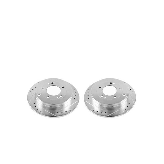 Rear Brake Rotor Set - Compatible with 2006 - 2009 Hyundai Azera 2007 2008