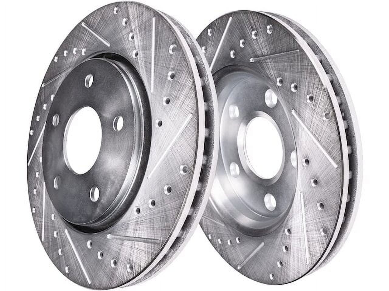 Rear Brake Rotor Set - Compatible with 2006 - 2013 Land Rover Range ...