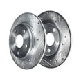 thumbnail image 1 of Rear Brake Rotor Set - Compatible with 2007 - 2011 Toyota Camry 2008 2009 2010, 1 of 2