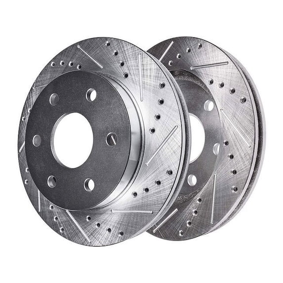 Rear Brake Rotor Set - Compatible with 2007 - 2019 GMC Yukon 2008 2009 2010 2011 2012 2013 2014 2015 2016 2017 2018
