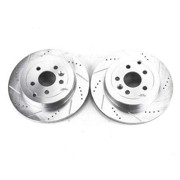 Rear Brake Rotor Set - Compatible with 2008 - 2012 Land Rover LR2 2009 2010 2011