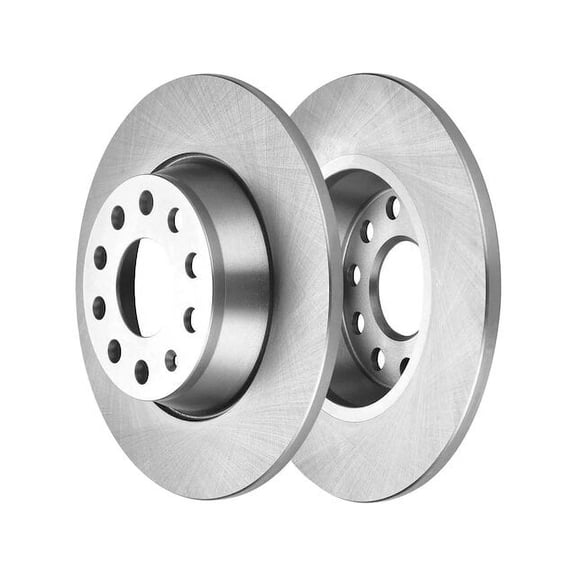 Rear Brake Rotor Set - Compatible with 2009 - 2017 Volkswagen Tiguan 2010 2011 2012 2013 2014 2015 2016