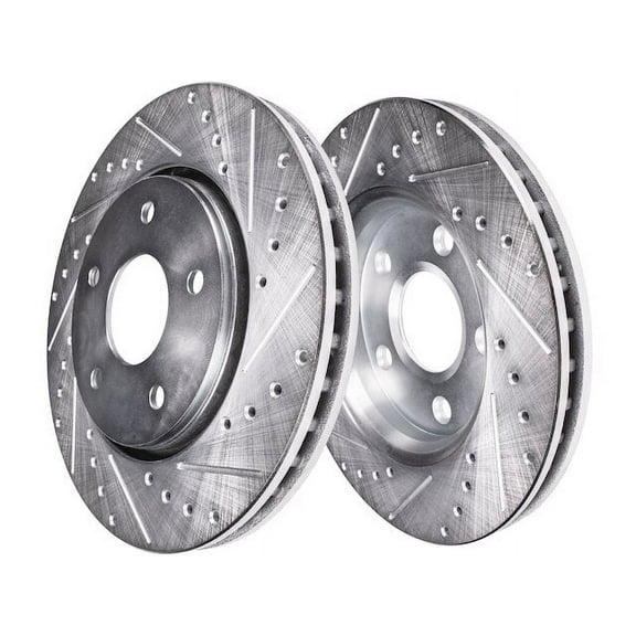 Rear Brake Rotor Set - Compatible with 2011 - 2013 INFINITI M37 2012