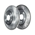 thumbnail image 1 of Rear Brake Rotor Set - Compatible with 2014 - 2020 Kia Forte 2015 2016 2017 2018 2019, 1 of 2