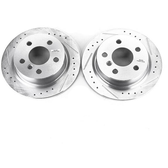 Rear Brake Rotor Set - Compatible with 2014 - 2021 Mini Cooper Hatchback 2015 2016 2017 2018 2019 2020