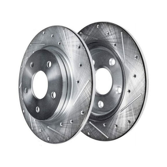 Rear Brake Rotor Set - Compatible with 2016 - 2021 Honda HR-V 2017 2018 2019 2020