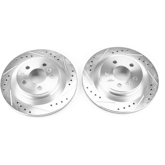 Rear Brake Rotor Set - Compatible with 2017 - 2019 Mini Cooper Clubman Jn Cooper Wrks ALL4 2018