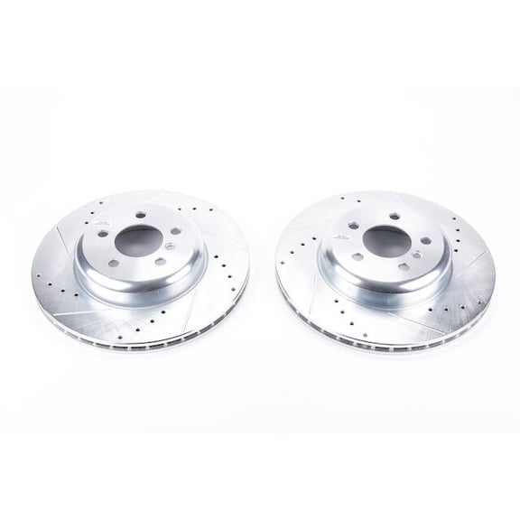 Rear Brake Rotor Set - Compatible with 2017 - 2020 BMW 440i - Power Stop