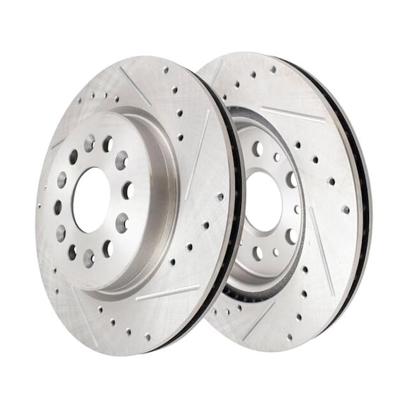 Rear Brake Rotor Set - Compatible with 2020 - 2023 Cadillac XT6 2021 2022