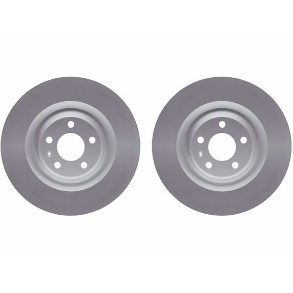 Rear Brake Rotor Set - Compatible with 2020 - 2024 Audi SQ7 - Dynamic Friction
