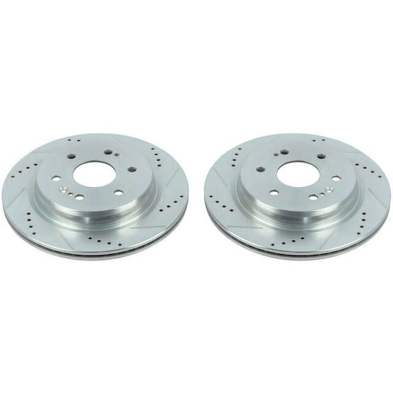 Rear Brake Rotor Set - Compatible with 2021 Cadillac Escalade