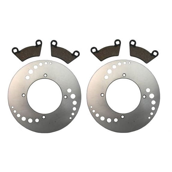 Rear Brake Rotors & Pads fits Polaris Ranger 2x4 4x4 6x6 TM - 2004 2005