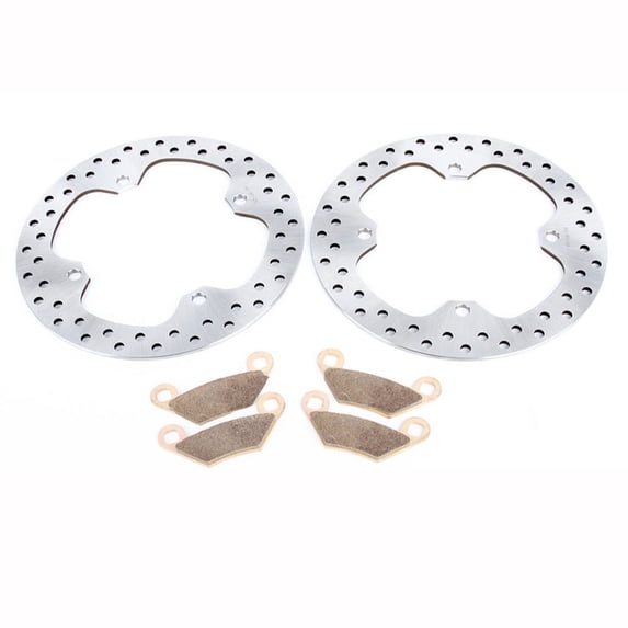 Rear Brake Rotors and Brake Pads fits 2009 Polaris Sportsman XP 850 EFI EPS