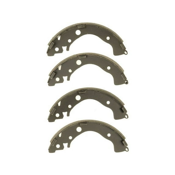 Rear Brake Shoe - Set of 4 - Compatible with 2006 - 2015 Honda Civic 2007 2008 2009 2010 2011 2012 2013 2014