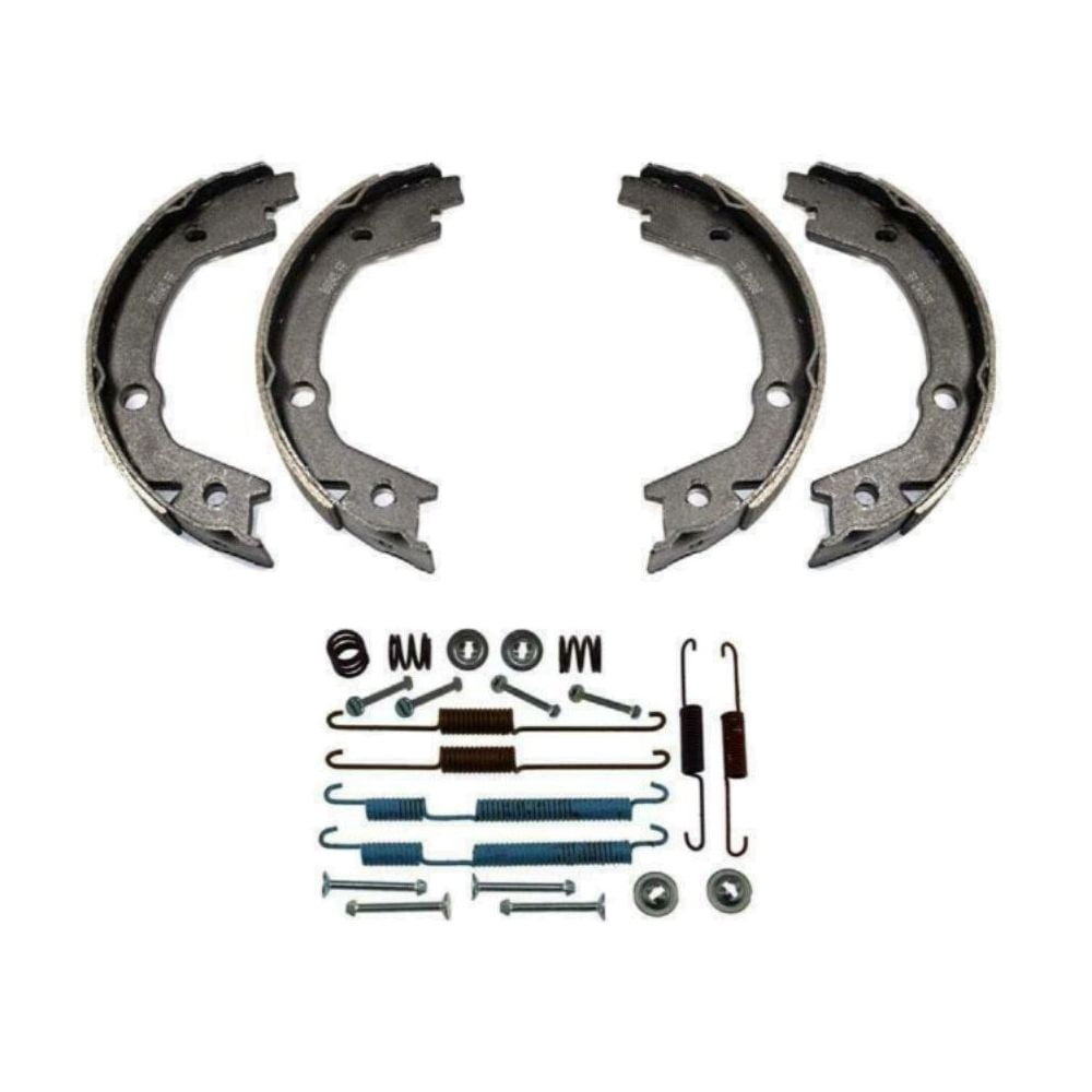Rear Brake Shoe and Springs Kit with Non-Asbestos Organic Pads ...