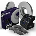 thumbnail image 1 of [Rear] Brake X GEOMET Coated Replacement Disc Rotors and Premium Ceramic Brake Pads Kit | 6 Piece Set | For 2008-2009 Honda Accord 3.5, 1 of 14
