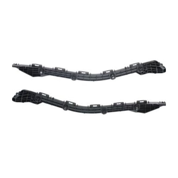 Rear Bumper Bracket Pair - Black Smooth Plastic Bracket Set