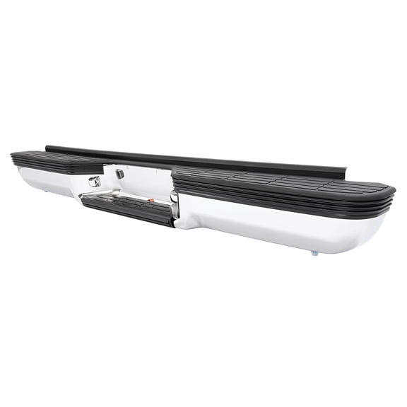Rear Bumper Compatible for 1988-2000 Chevy Silverado 1500, Compatible for GMC Sierra 1500, Chrome Steel Rear Bumper Replacement for C/K Series 1500 2500