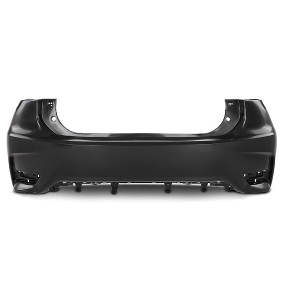 Rear Bumper Cover Fascia Black Fit for 2014-2017 Lexus CT200H,Fit For Models Without Parking Aid Sensor