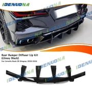 Rear Bumper Diffuser For Corvette C8 Z51 2020-2026 Stage 3 GT Style AMPP Gloss Black