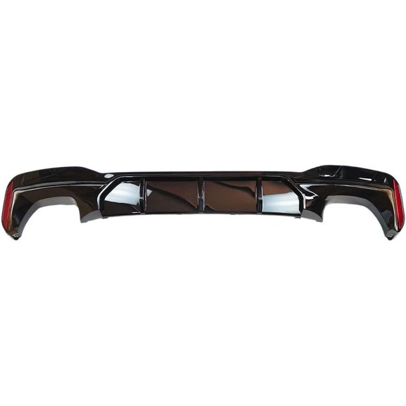 Rear Bumper Diffuser Gloss Black Replacement for 2017-2023 BMW G30 5 Series M Competition Style