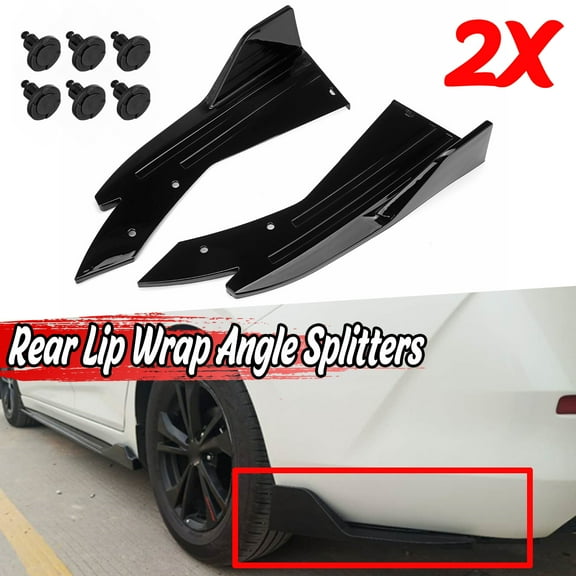 Rear Bumper Diffuser Lip Canard Splitter for LEXUS IS250 IS350, Car Rear Winglet Protector Rear Spat, Gloss Black