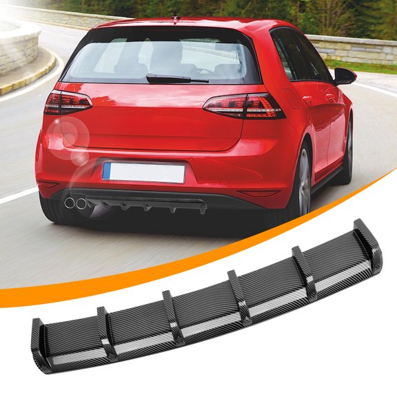 Rear Bumper Diffuser Lip Splitter Shark Fins Carbon For Toyota Sienna SE XLE XSE
