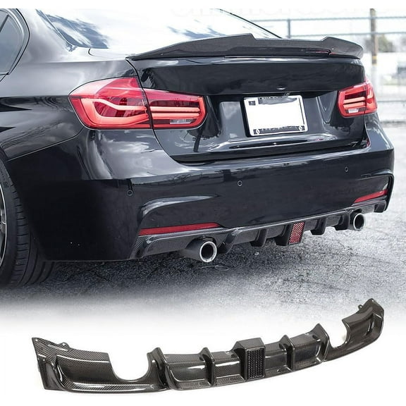 Rear Bumper Diffuser Lip fits for BMW 3 Series F30 F35 M Sport 2012-2018 320i 325i 328i 330i 335i 340i M-Tech
