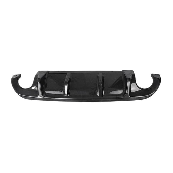 Rear Bumper Diffuser Lip for Infiniti Q50 Sedan Base Version 2014-2017 Rear Bumper Spoiler Gloss Black Carbon Fiber Look