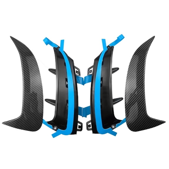 Rear Bumper Fender Canards Fins Spoiler For Mercedes Benz A Class W177 Hatchback 2019+ Carbon Fiber Look