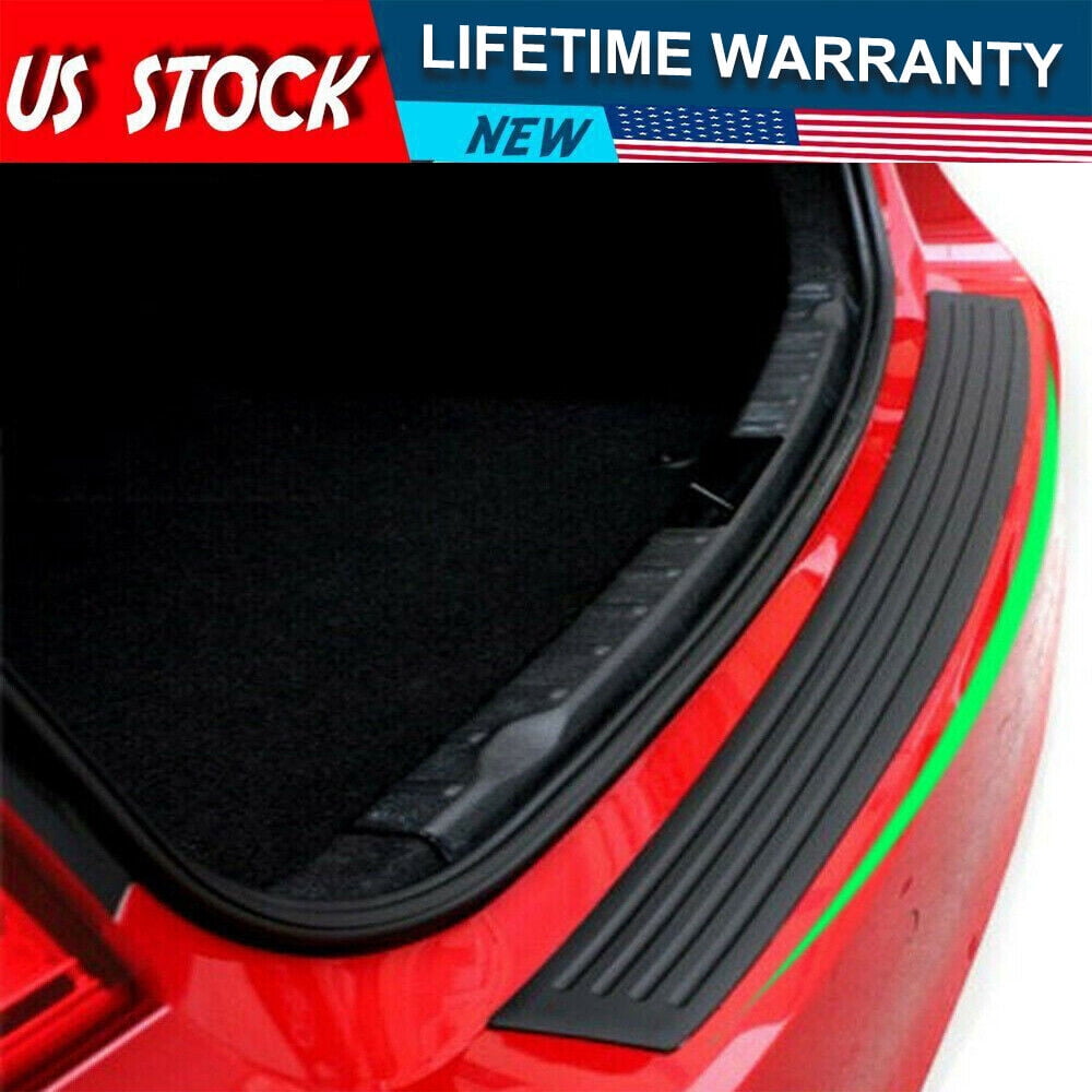 Rear Bumper Guard Rubber Protector Trim Cover Scuff Car Trunk