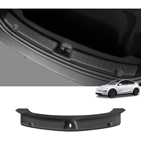 Rear Bumper Guard for Tesla Model Y Juniper 2025 2026 Rear Trunk Bumper Guard Sill Cover Protector For Model Y Accessories TPE Black