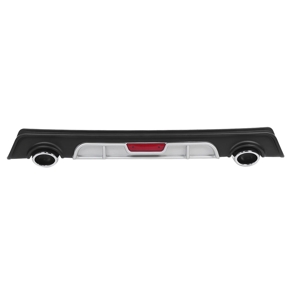 Rear Bumper Lip 2?Outlet Dual Color Diffuser with Reflective Strip Fit ...