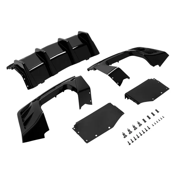 Rear Bumper Lip Diffuser Glossy Black for Chevy Camaro SS LT1 LS 2016-2024