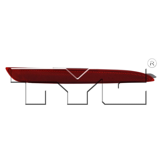 Rear Bumper Reflector Right Passenger for 10-13 Mazda Mazda-3 Sedan/Hatchback Fits 2012 Mazda 3