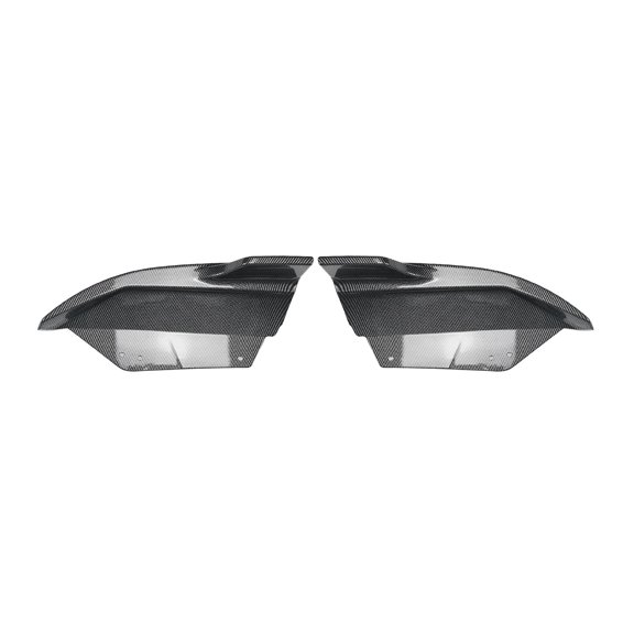 Rear Bumper Side Spoiler Cover Carbon Fiber Look/Gloss Black Boot Guard Plate Protector Kit For BMW X1 U11 U12 M Sport 2023-2024