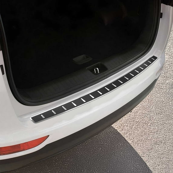 Rear Bumper Sill Cover Guard for Kia Sportage 2017-2019 Stainless Steel & Foiled