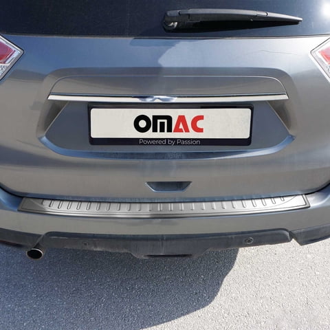 Rear Bumper Sill Cover Guard for Nissan Rogue 2014-2020 Brushed Stainless Steel