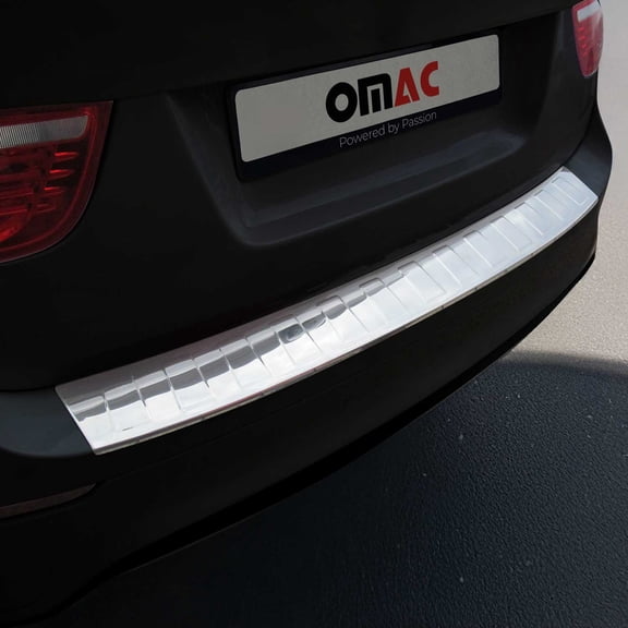 Rear Bumper Sill Cover Protector for BMW X6 E71 2008-2014 Stainless Steel Glossy